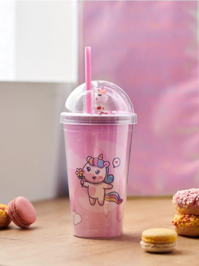 Стакан с крышкой и трубочкой For Kids 450 мл (R100185)