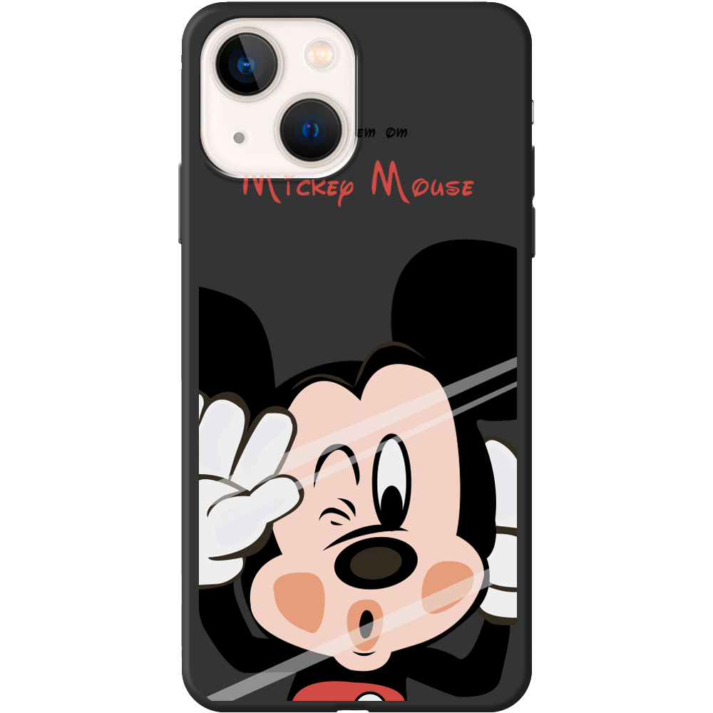 Чехол BoxFace iPhone 13 Mister M Черный силикон (43370-cc58-43446)