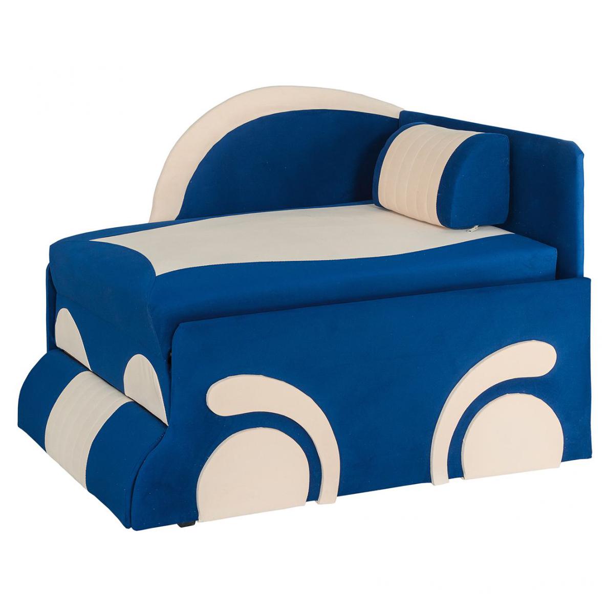 Диван раскладной в детскую комнату Mebel Service Юниор Машинка Синий