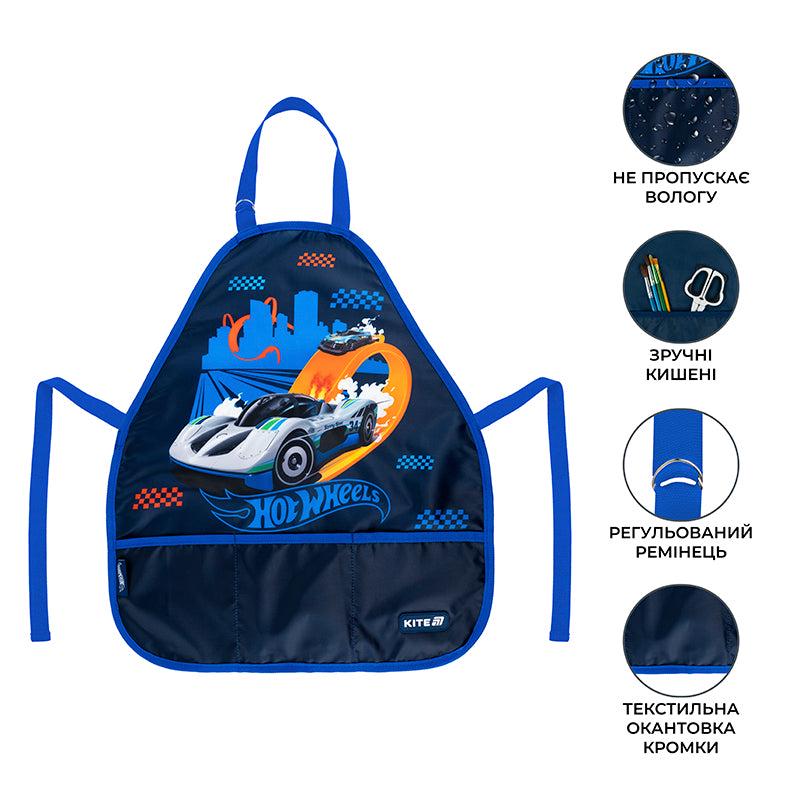 Фартух із нарукавниками KITE Education Hot Wheels (HW25-161) - фото 2 Фартух із нарукавниками KITE Education Hot Wheels (HW25-161) - фото 2