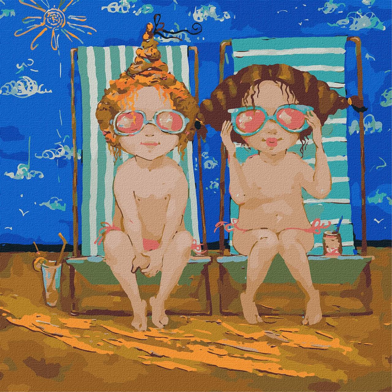 Картина по номерам Идейка Розовые очки 40х40 см (KHO2386)