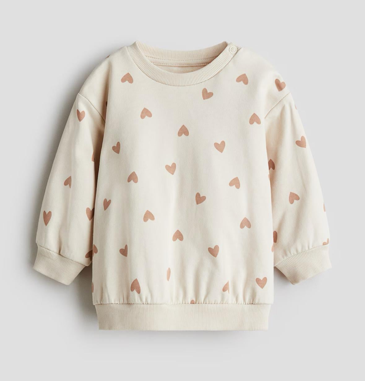 Свитшот детский H&M 98 см бежевый (570)