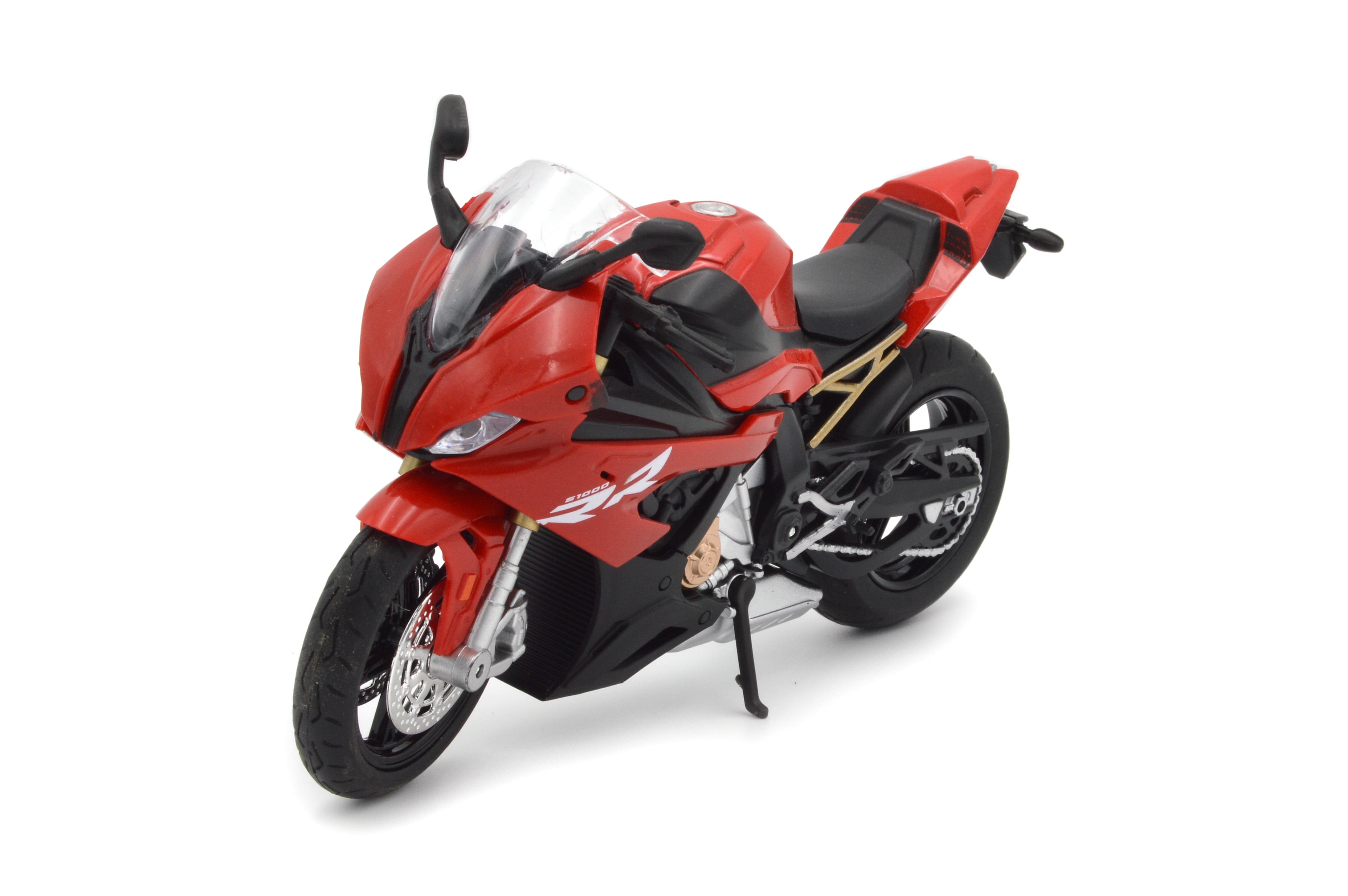 Іграшковий мотоцикл BMW S1000RR метал/пластик 1:12 звук/світло/амортизація (BG 63-620)