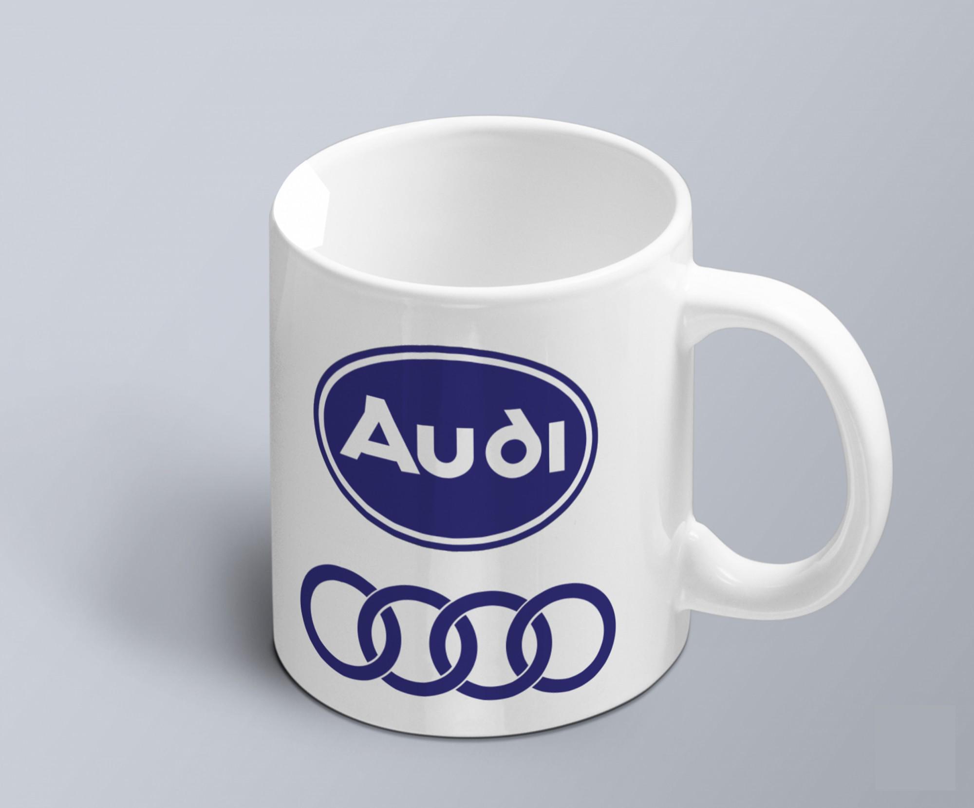 Чашка с принтом авто логотип Audi (02010102025) Чашка с принтом авто логотип Audi (02010102025)