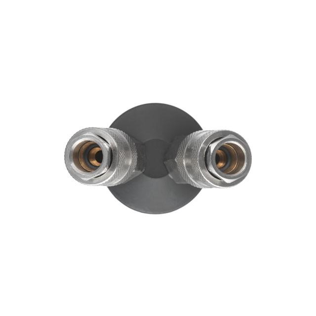 Розгалужувач повітря Intertool PT-1852 1/4" на 2 виходи V-подібний з швидкороз'ємними з'єднаннями 10 bar (130035) - фото 3