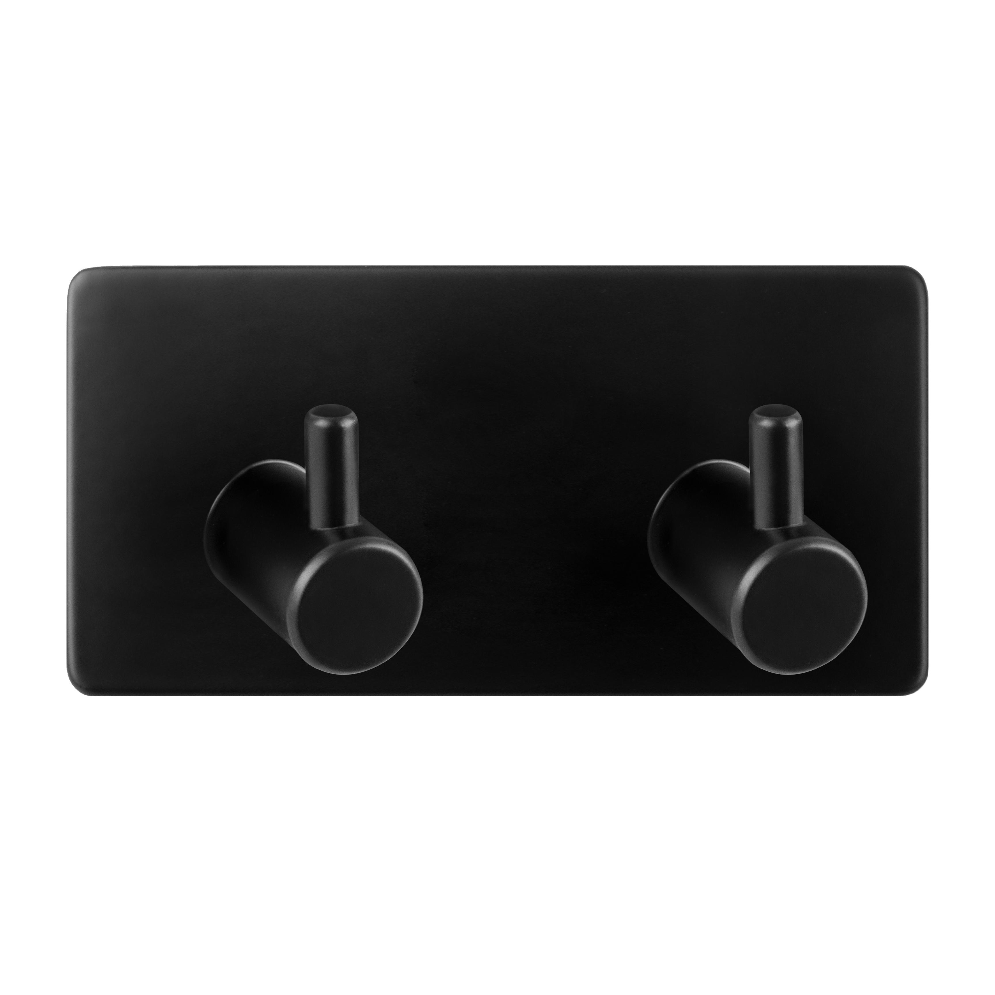 Вешалка настенная AWD interior на 2 крючка 9х4,5х2,03 см окрашенная сталь (AWD02091772)