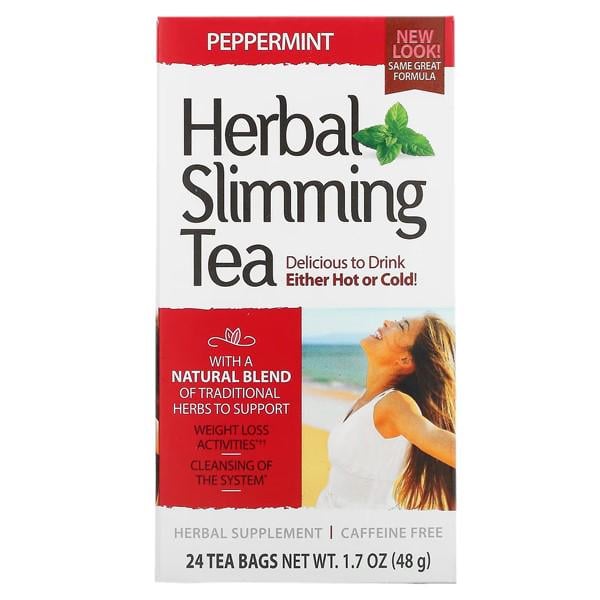 Заменитель питания 21st Century Herbal Slimming Tea Caffeine Free 24 Tea Bags Peppermint (000023543)