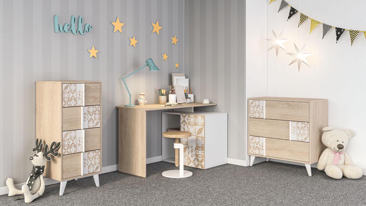 Спальня детская Світ меблів Кристель 1 из ДСП Дуб сонома/Белый Спальня детская Світ меблів Кристель 1 из ДСП Дуб сонома/Белый