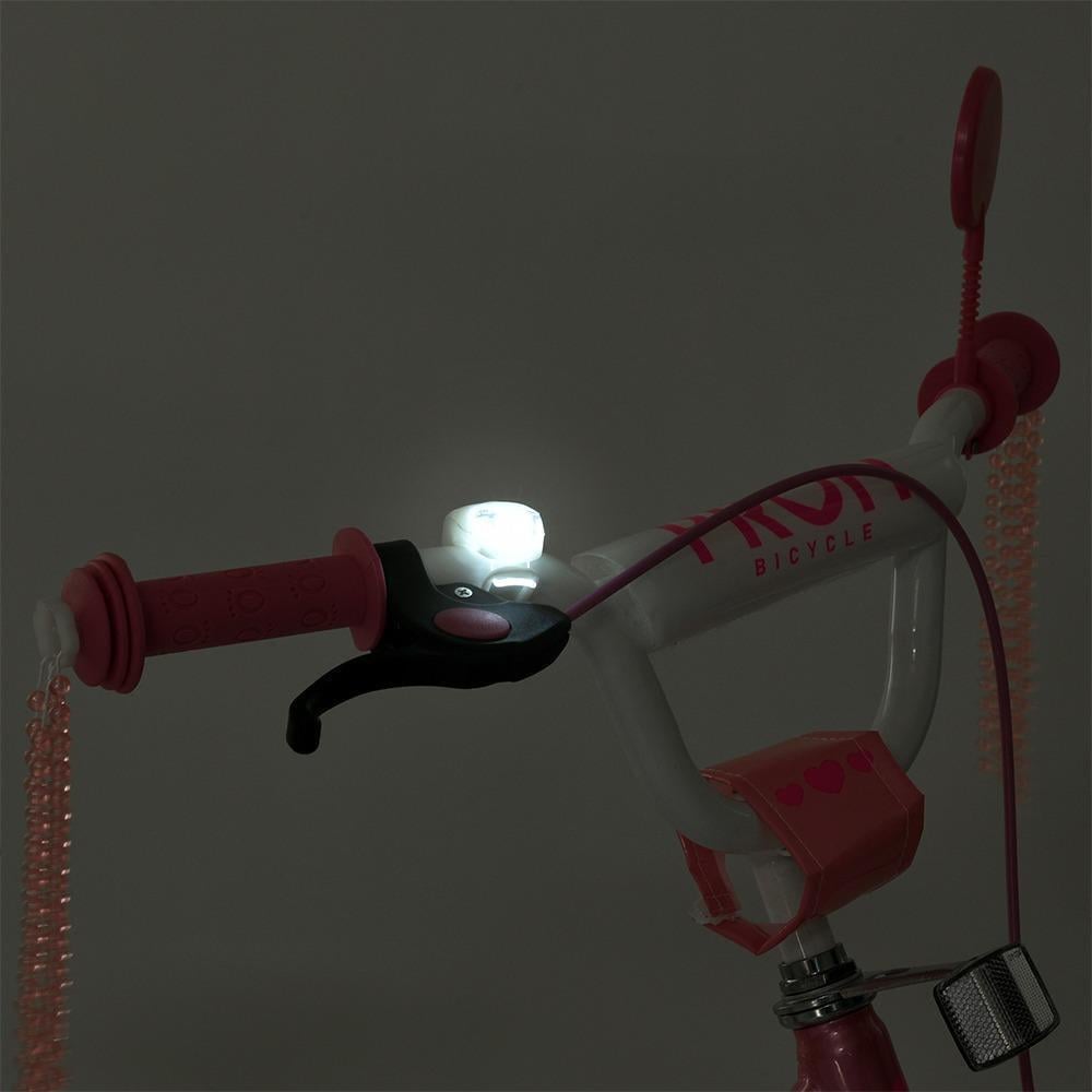 Велосипед для дівчинки PROF1 Princess 20" з багажником Рожевий - фото 7 Велосипед для дівчинки PROF1 Princess 20" з багажником Рожевий - фото 7