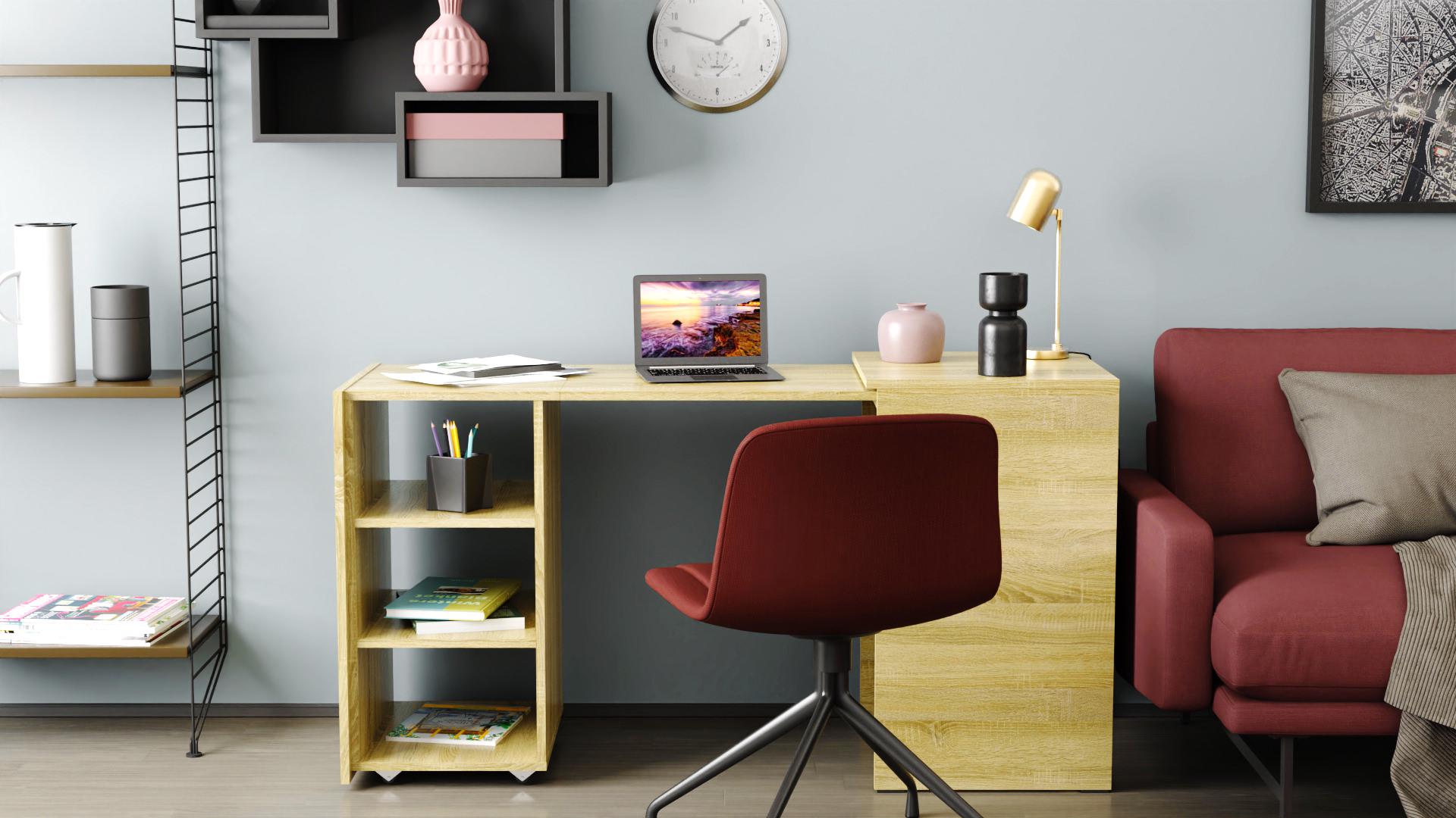 Стол-тумба трансформер Ferrum-decor Смарт 1/2 ДСП 16 мм 750x1450x600 мм Дуб Сонома Трюфель (FRD-105078) - фото 11 Стол-тумба трансформер Ferrum-decor Смарт 1/2 ДСП 16 мм 750x1450x600 мм Дуб Сонома Трюфель (FRD-105078) - фото 11