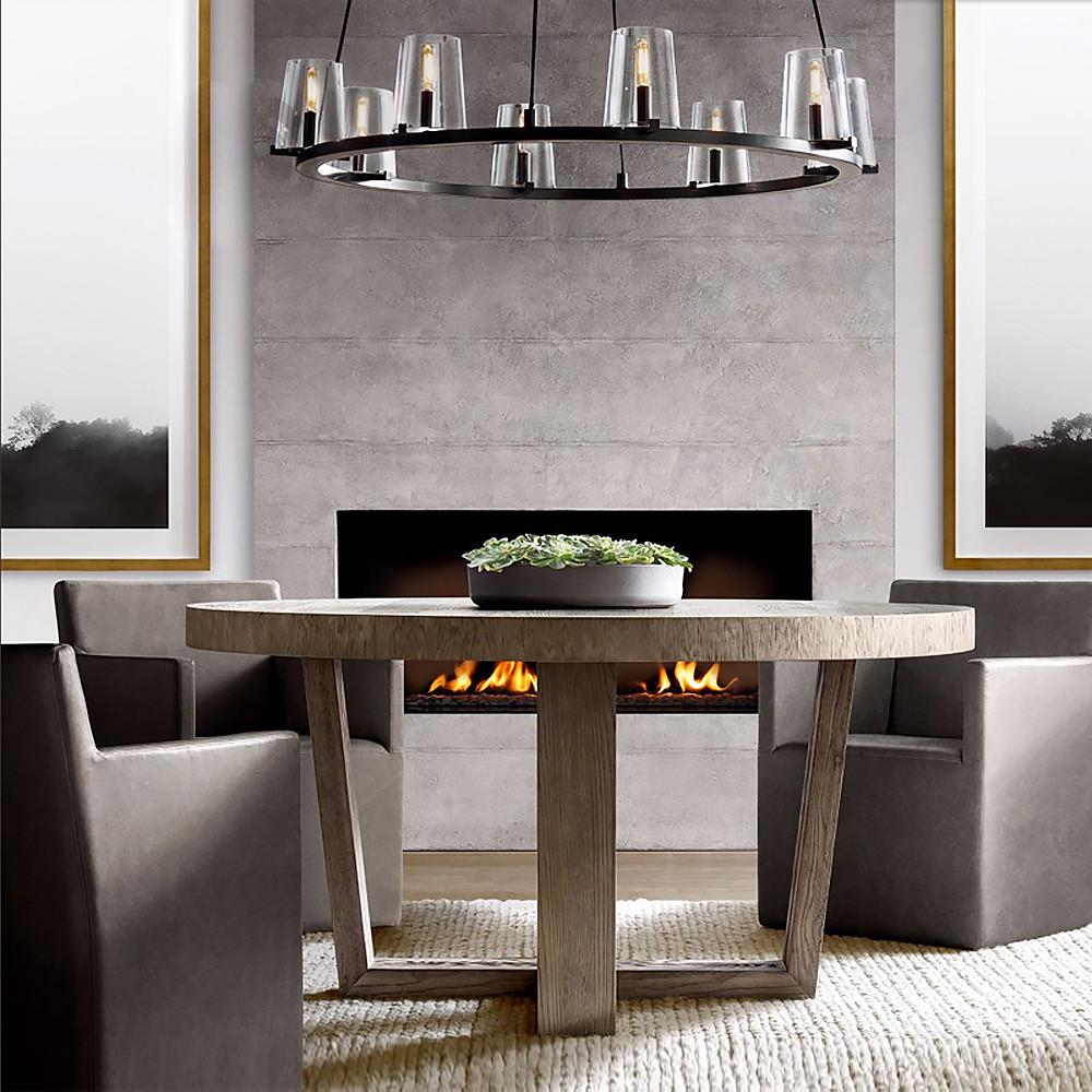 Люстра подвесная кольцевая PAUILLAC 8 плафонов 80 см Серебряный (MJ 106-800) Люстра подвесная кольцевая PAUILLAC 8 плафонов 80 см Серебряный (MJ 106-800)