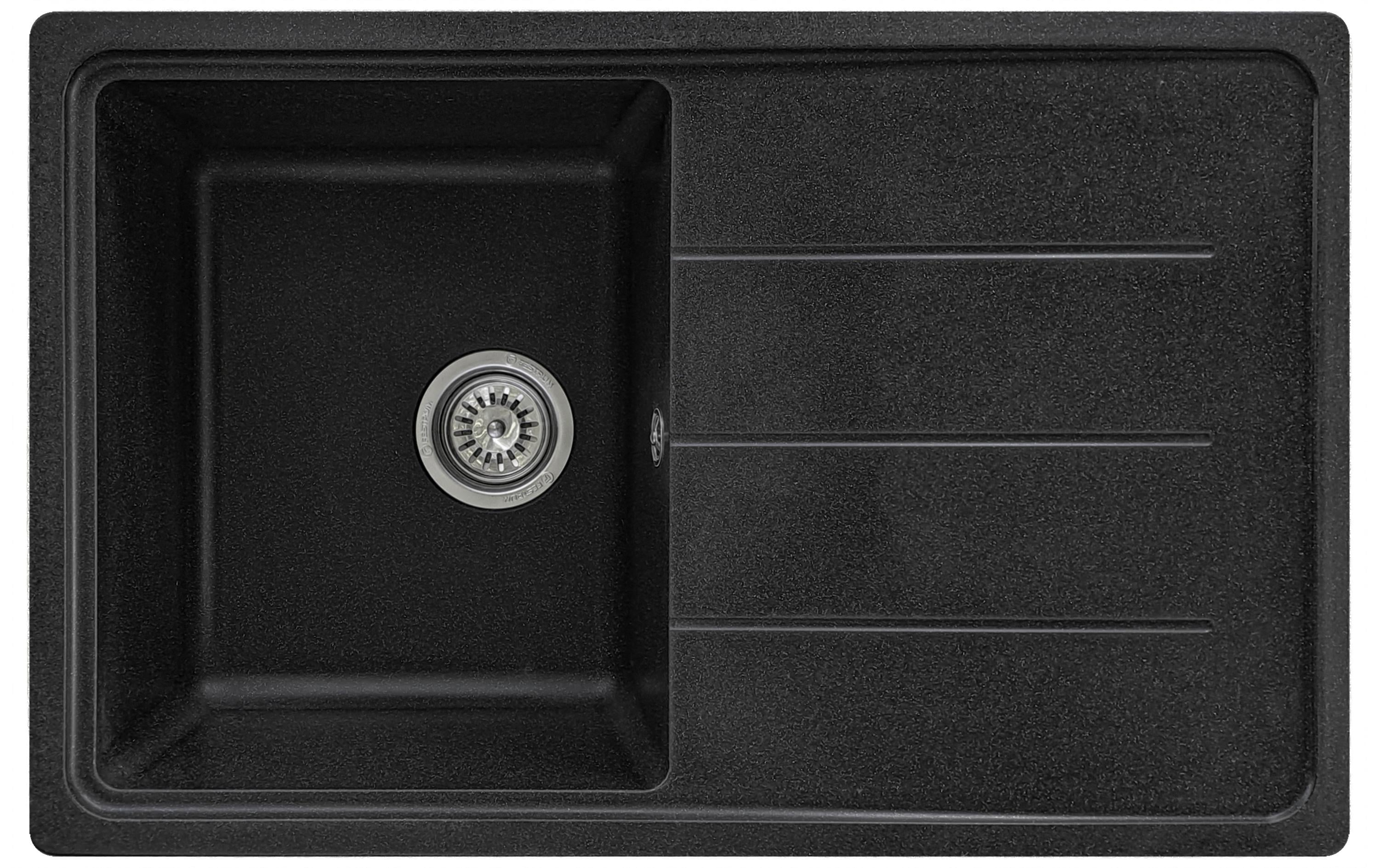 Мийка кухонна Valetti 24N 780x500 мм Чорний (Valetti_24N_Anthracite)