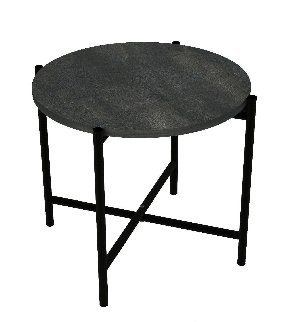 Журнальный столик Zalizo Lagoon ⌀545 мм Угольный камень Журнальный столик Zalizo Lagoon ⌀545 мм Угольный камень