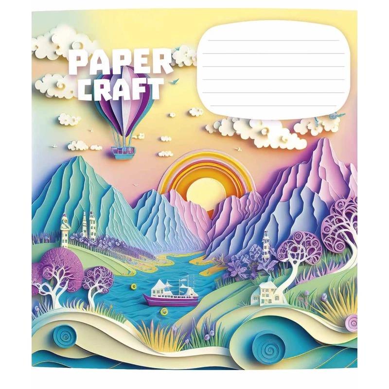 Зошит учнівський "Paper craft" 012-3354K-5 в клітинку 12 аркушів