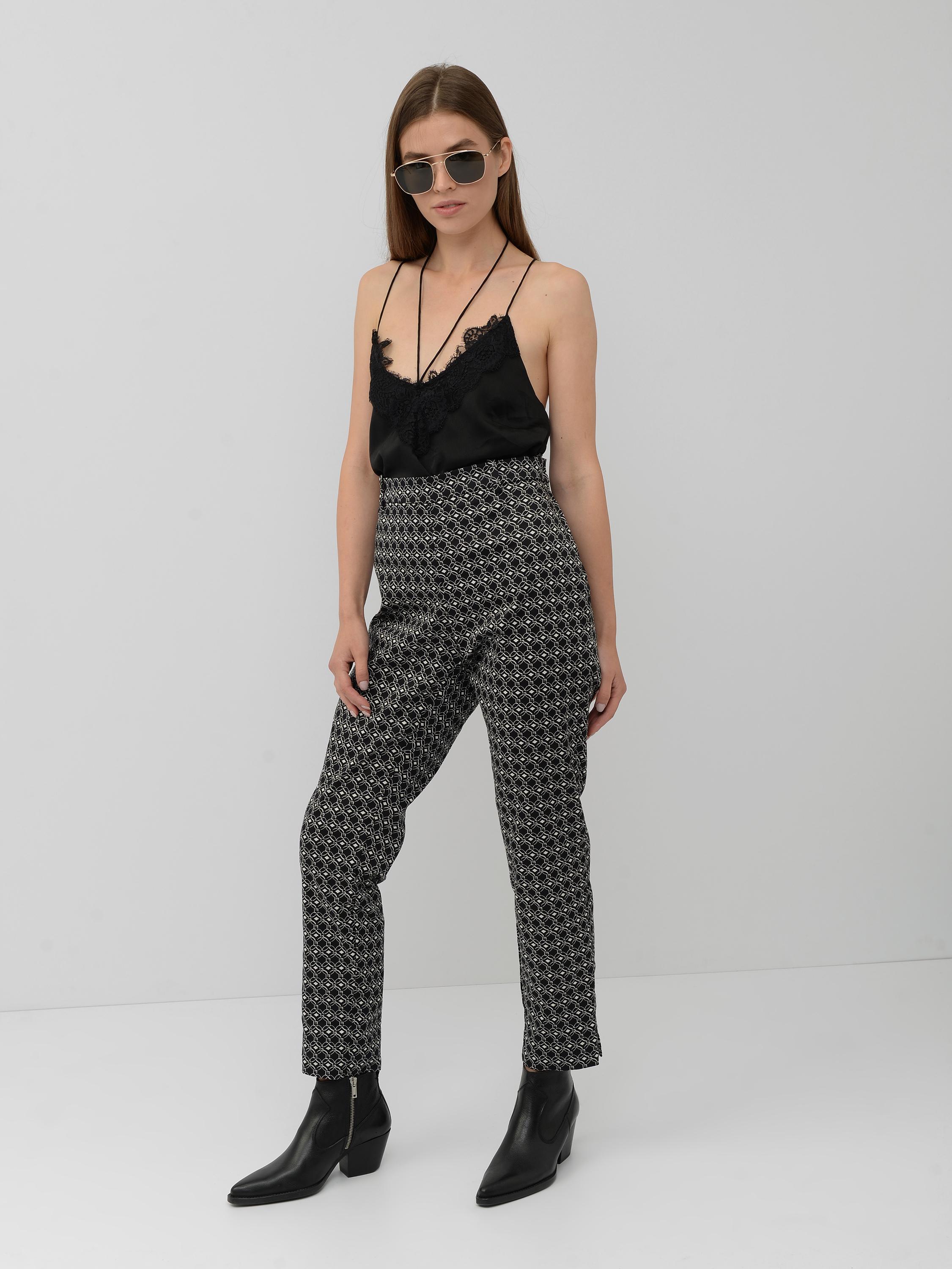 Брюки H&M Узор р. 40 Черно-белый (2210014)