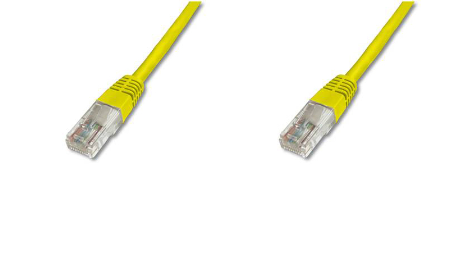 Патч-корд Digitus CAT 5e UTP AWG 26/7 1 м Желтый (ERC-DK-1511-010/Y)