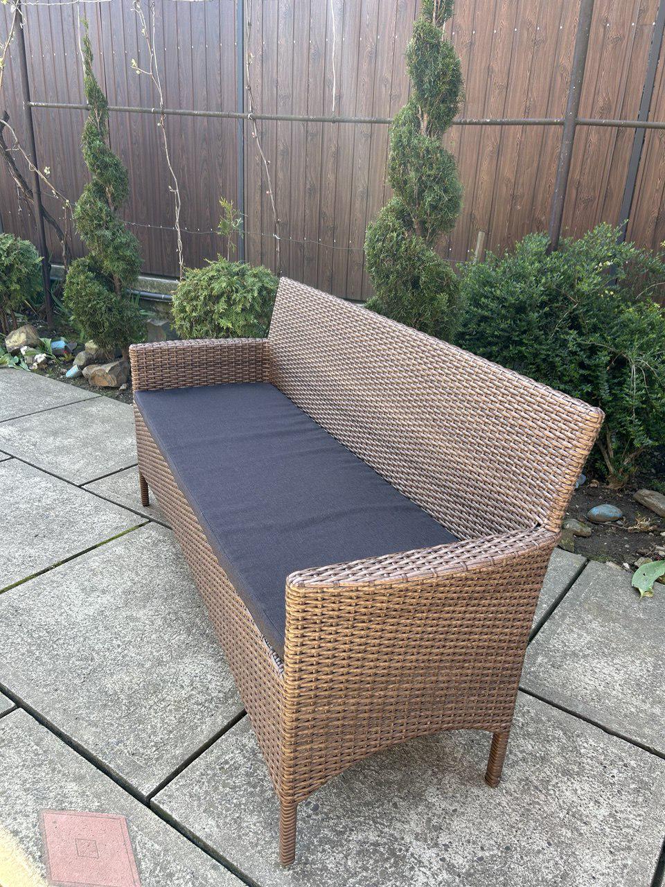 Диван ротанговый уличный Сімейний Затишок 155х52 см - фото 9 Диван ротанговый уличный Сімейний Затишок 155х52 см - фото 9