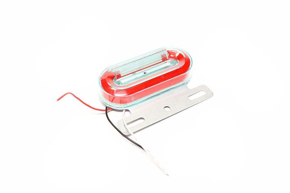 Ліхтар габаритний універсальний овальний Tempest LED 24V Червоний (TP 97-27-86)