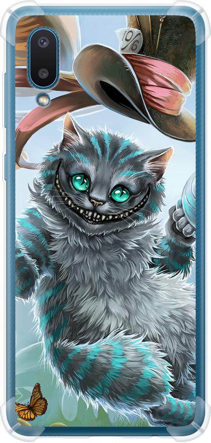 Чехол на Samsung Galaxy A02 A022G Чеширский кот 2 (3993sp-2260-42517)