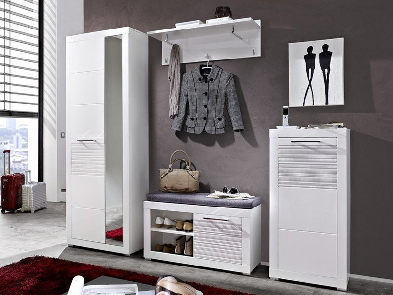 Комод з дверцею ВМК Флеймс REG1D/11/5 Білий/Білий глянець (GRB-1521) - фото 4 Комод з дверцею ВМК Флеймс REG1D/11/5 Білий/Білий глянець (GRB-1521) - фото 4