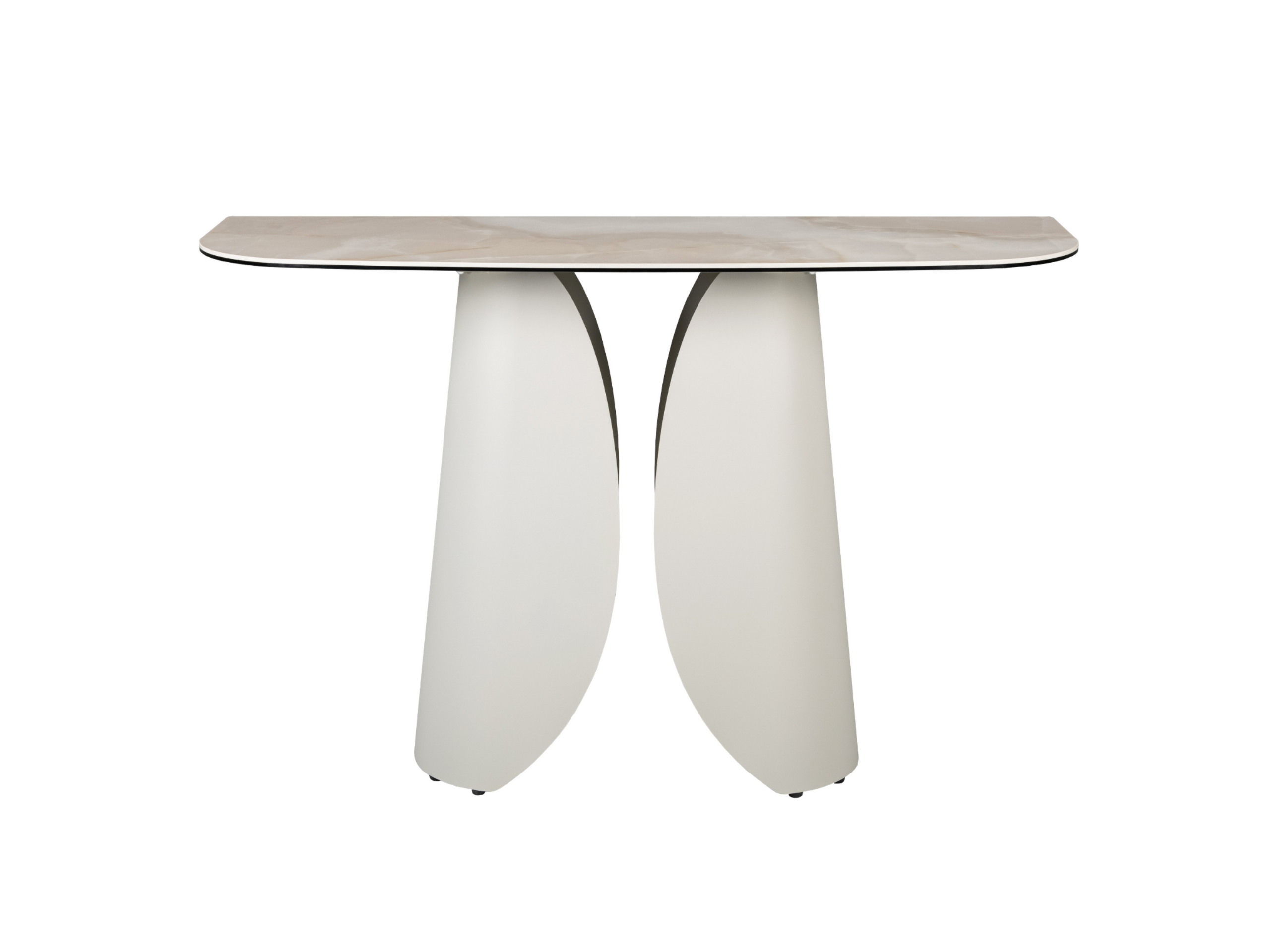 Консоль Лунарио Vetro 1200х400х760 мм Айвори оникс/Айвори - фото 2