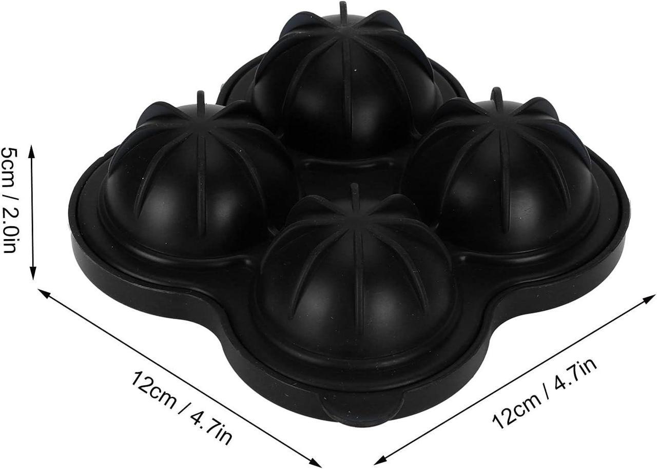 Форма для льоду Куля 4 комірок Чорний (НР051590) - фото 2