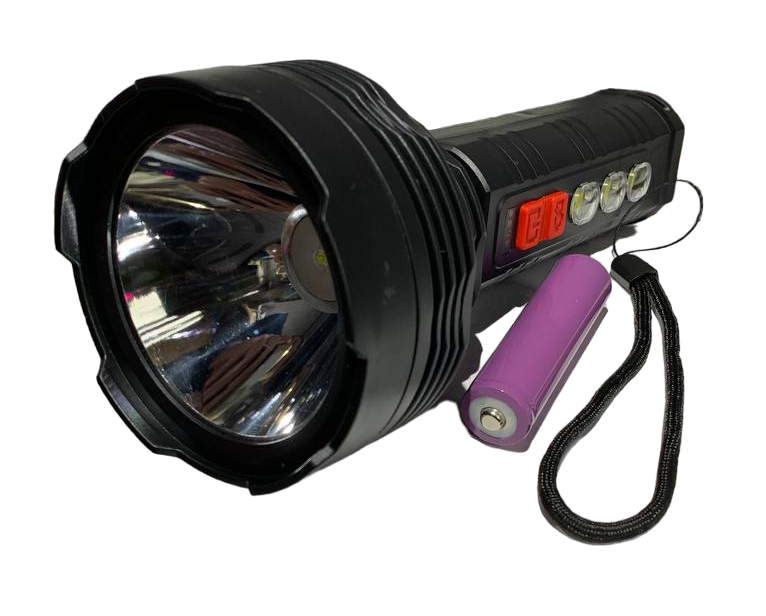 Ліхтар ручний з АКБ 18650TY-849 1 LED СОВ 4-режими пластик micro usb