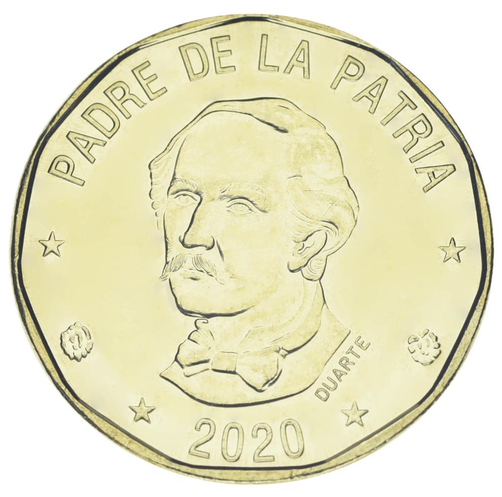 Коллекционная монета Доминикана 1 песо 2020 UNC (М23999)