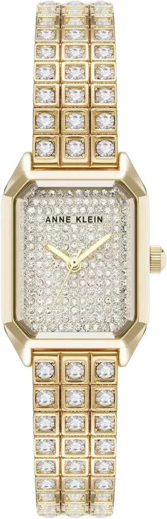 Наручные часы женские Anne Klein AK/5356PVGB с золотистым циферблатом