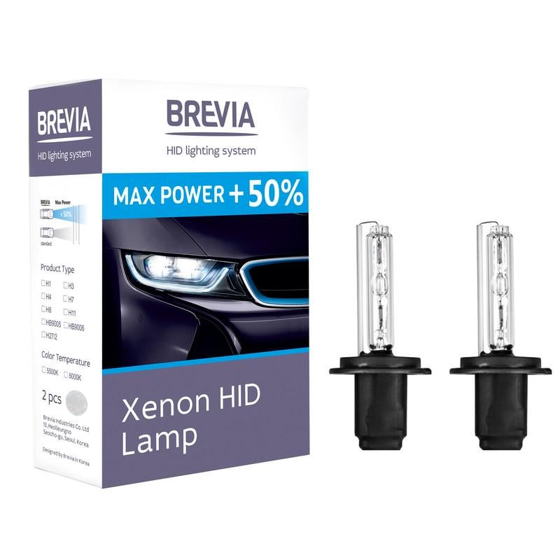 Лампа ксенонова Brevia H3 5500 K Max Power +50% (12350MP) - фото 1