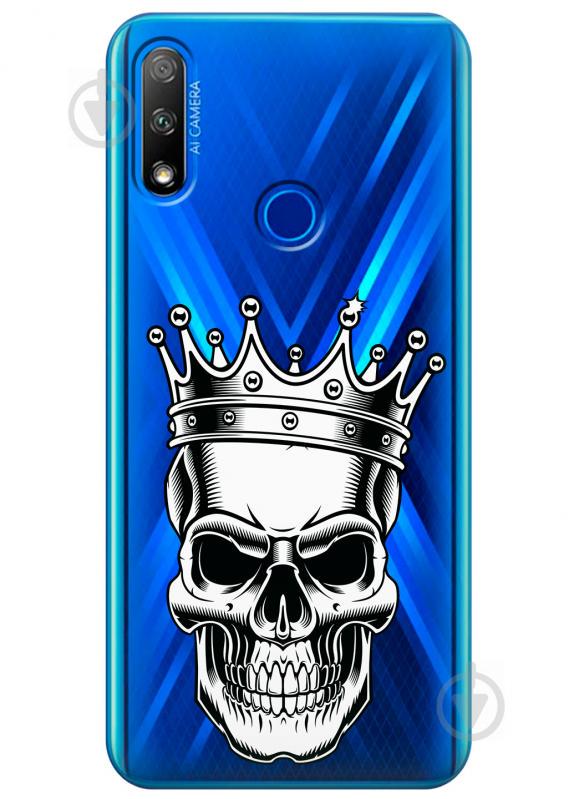 Прозрачный силиконовый чехол iSwag для Huawei Honor 9X с рисунком - Царский череп (KS2740) Прозрачный силиконовый чехол iSwag для Huawei Honor 9X с рисунком - Царский череп (KS2740)