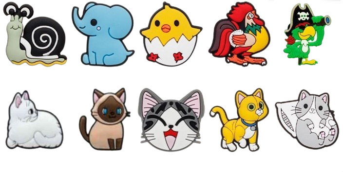 Джибитсы для кроксов Животные набор №10/3 10 шт. (2092689434)