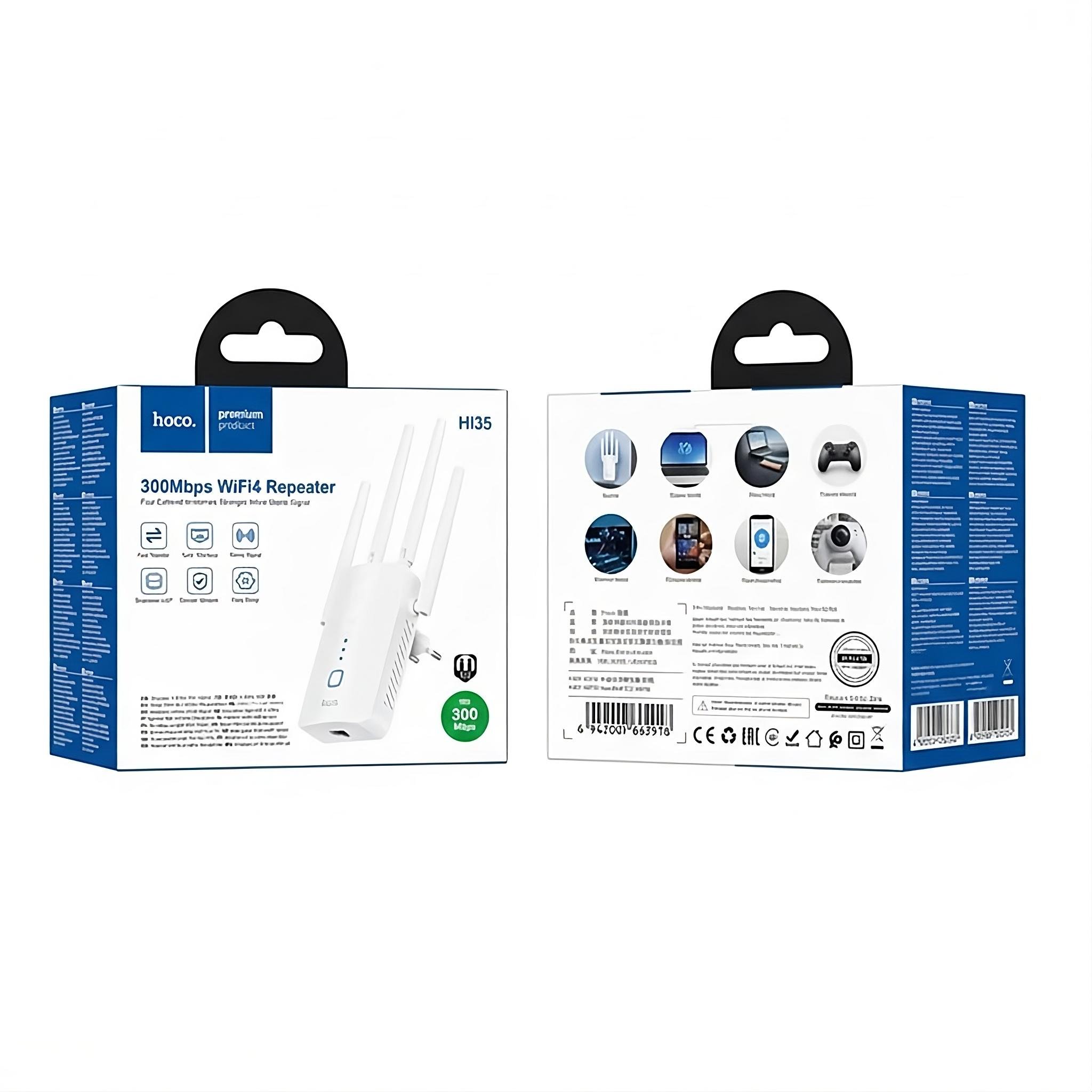 Ретранслятор Wi-Fi Hoco HI35 3000Mbps (30775380) - фото 2 Ретранслятор Wi-Fi Hoco HI35 3000Mbps (30775380) - фото 2