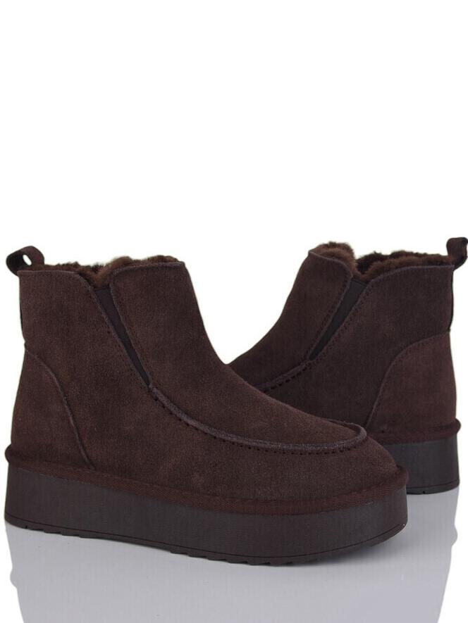 Замшевые угги на овчине Stilli UGN70-2 р. 36 Коричневый