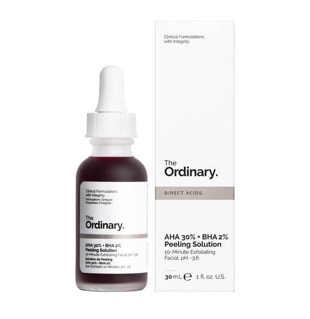 Пілінг для обличчя кислотний The Ordinary AHA 30% + BHA 2% Peeling Solution - фото 2