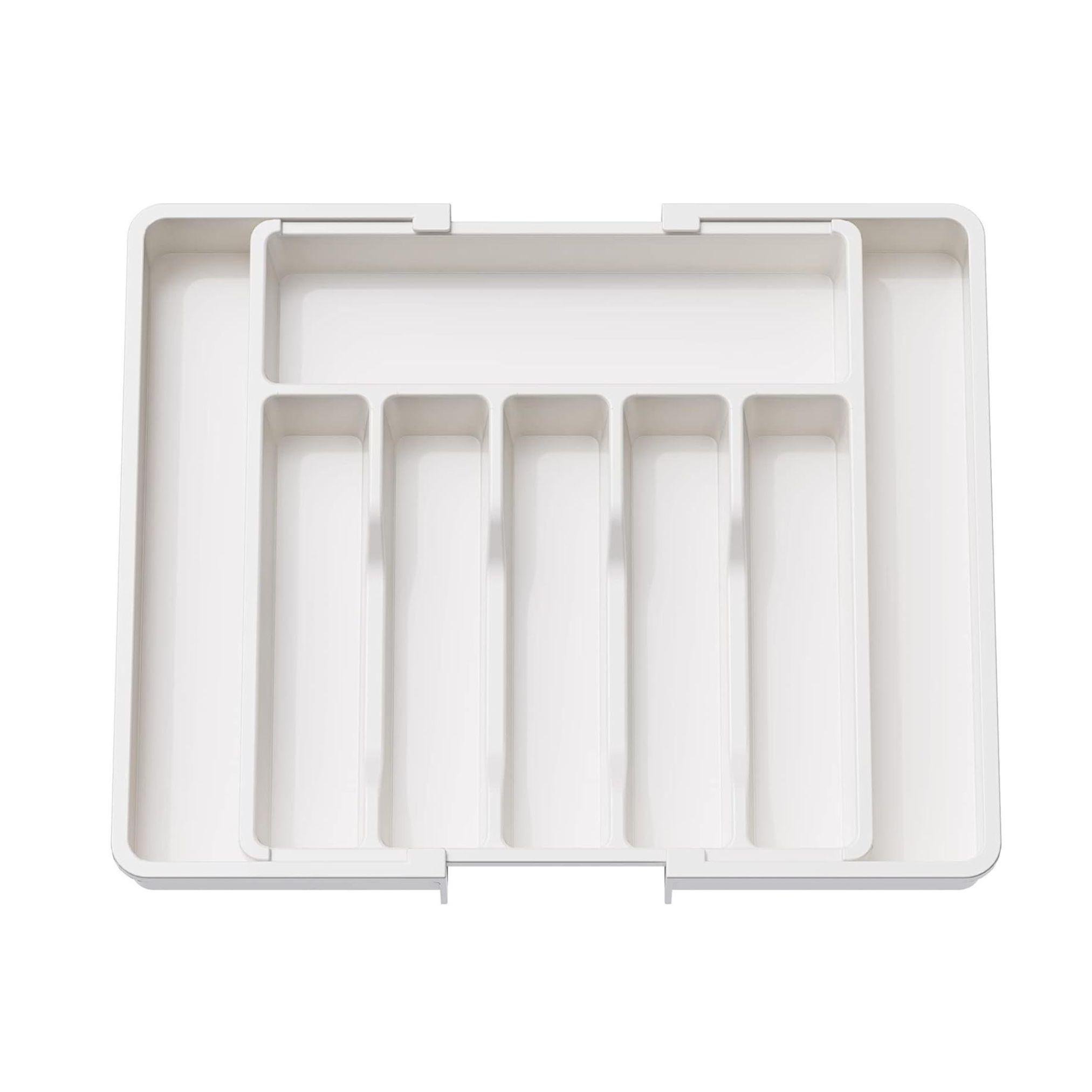 Лоток для столовых приборов в ящик с расширением Белый (30375607)