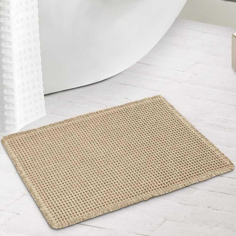 Килимок для ванної/туалету вафельний Lovely Svi 50x80 см Бежевий (207256) - фото 1 Килимок для ванної/туалету вафельний Lovely Svi 50x80 см Бежевий (207256) - фото 1