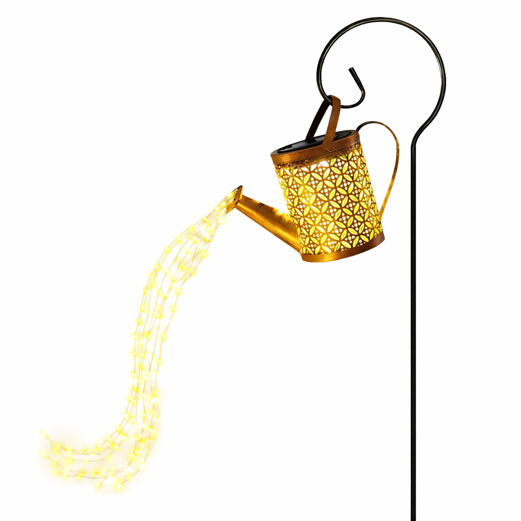 Декоративный садовый светильник лейка с LED подсветкой на солнечной батарее 80 см (KB-0469)