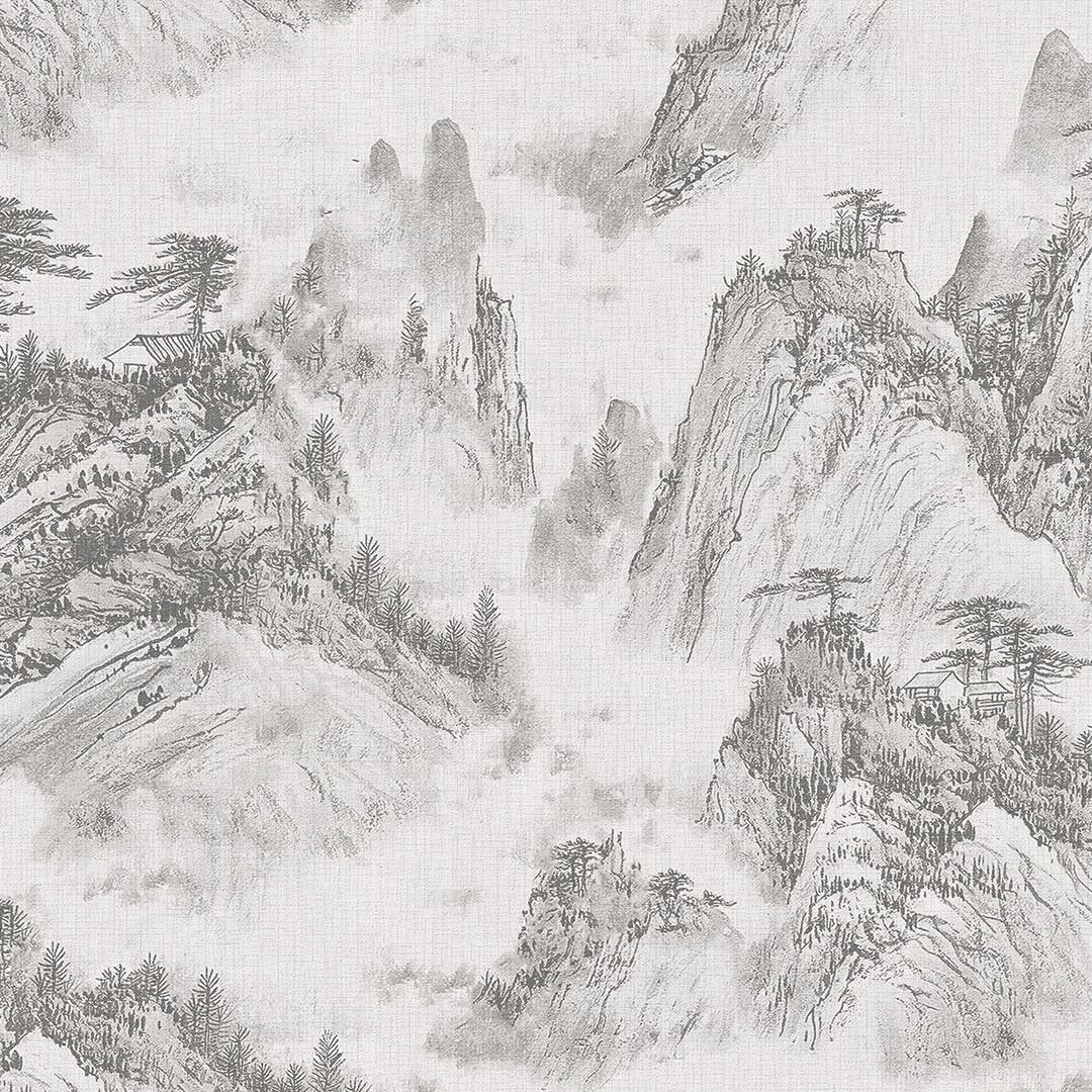 Обои флизелиновые DU&KA Jungle 30124-1 винил горячего тиснения 1,06х10,05 м Белый