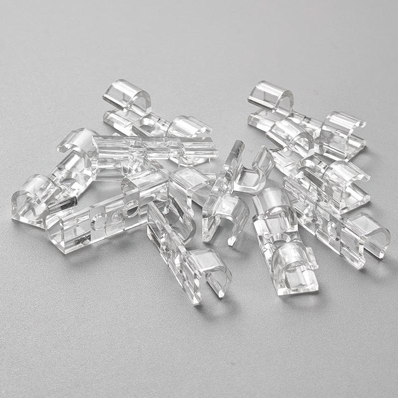 Набор кабельных фиксаторов R9401 для проводов/шнуров с клейкой основой 20 шт 28х10 мм Прозрачный (R9401)