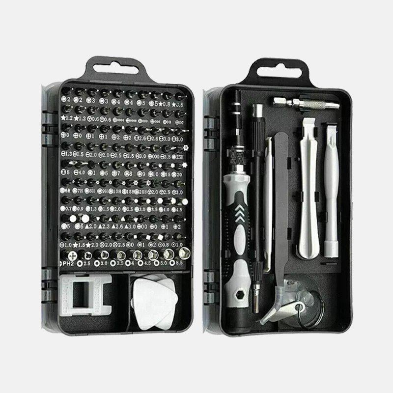 Набор прецизионных отверток и бит 115в1 и фонарик аккумуляторный LED (W5147)