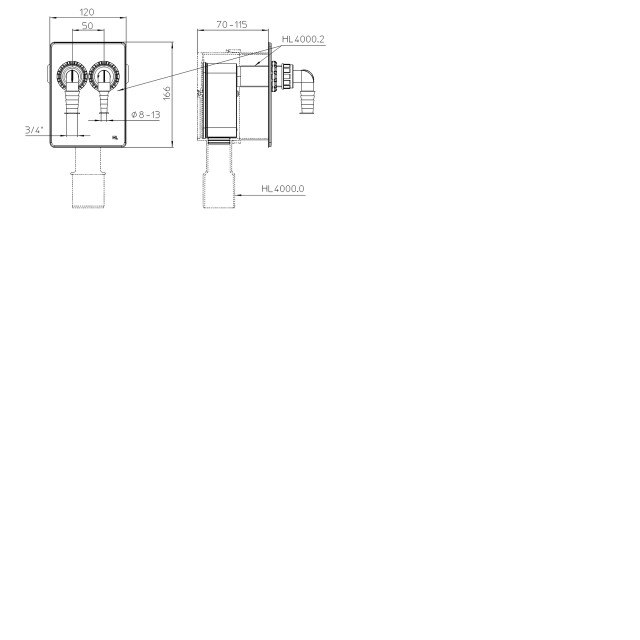 Комплект для подключения 2-х стиральных машин HL4000.2 (1546853845) - фото 3