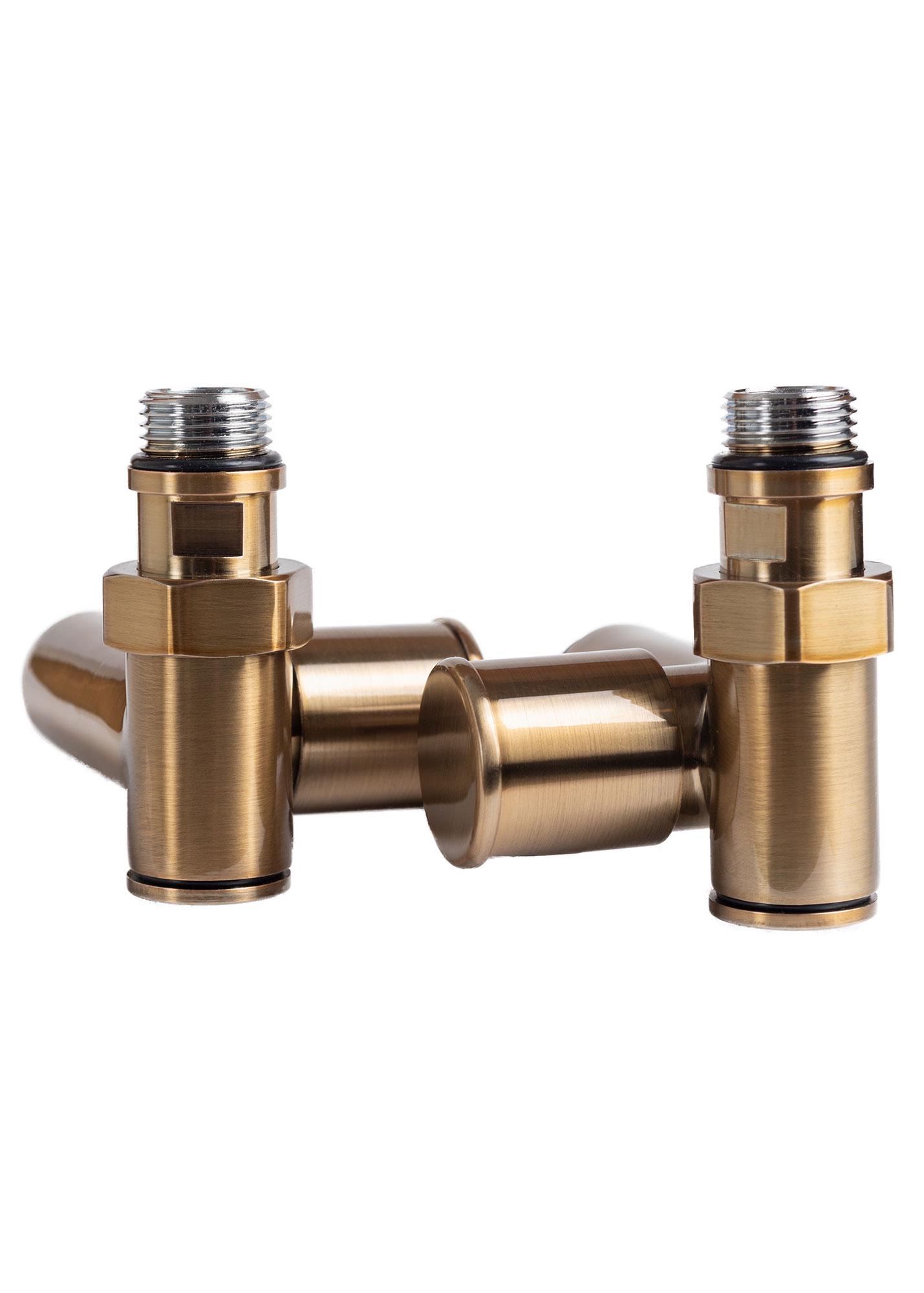 Кран угловой под ТЭН 1/2"х1/2" 2 шт. Бронзовый (H21-532430-7777)
