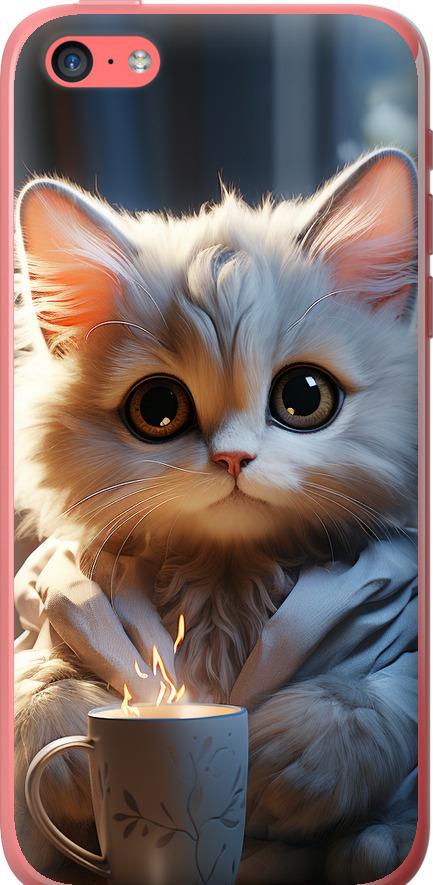 Чехол на iPhone 5c White cat (5646u-23-42517)