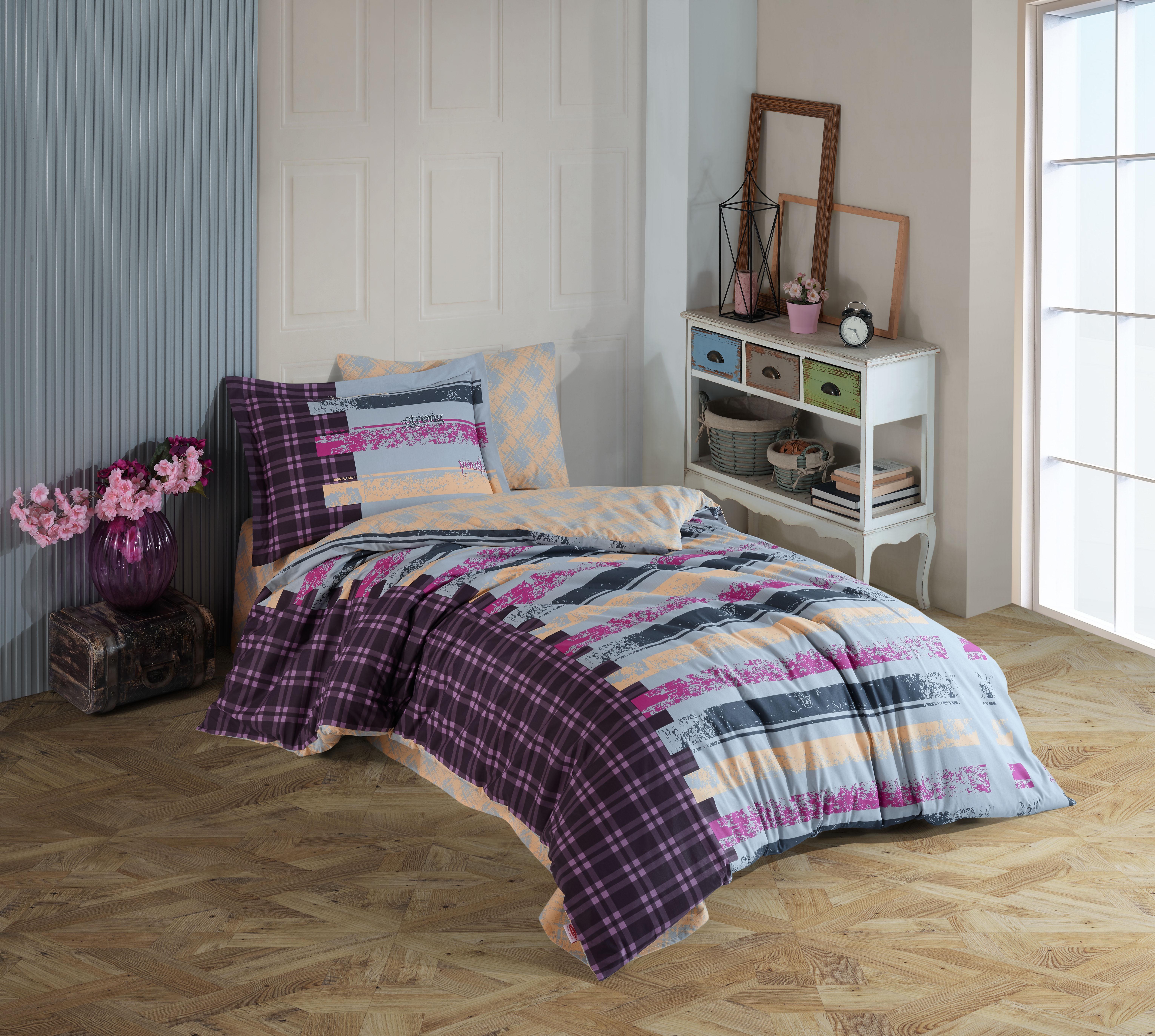 Комплект постельного белья HOBBY Poplin VIVALDI 160х220 см/50х70 см Cерый (8698499166578)