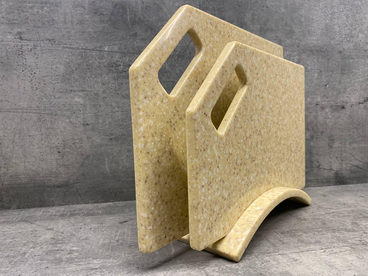 Набор кухонных досок Eldorado из искусственного акрилового камня 2 шт. (23853375) - фото 2 Набор кухонных досок Eldorado из искусственного акрилового камня 2 шт. (23853375) - фото 2