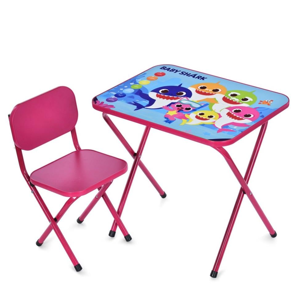 Стол детский складной Bambi комбинированный 59,5х44 см Малиновый (KL-154-R-119)