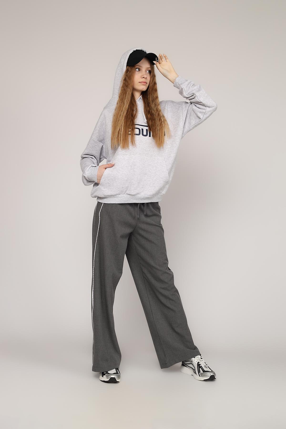 Худі жіночий р. 44 Сірий (SKT001047367) - фото 4