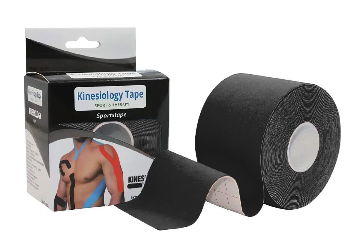 Тейп кинезиологический EasyFit Kinesio Черный (EF-2080-BK) Тейп кинезиологический EasyFit Kinesio Черный (EF-2080-BK)