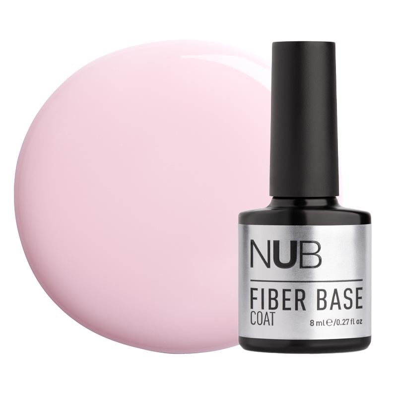 База для гель-лаку з волокнами NUB Fiber Base Coat 8 мл 02 Pink Рожево-ліловий (90020799)